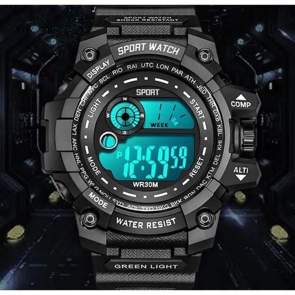 New Men LED Digital Watches Luminous Fashion Sport Waterproof Watches For Man - Picture 4 of 8